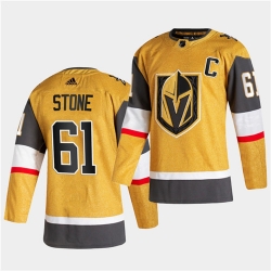 Golden Knights 61 Mark Stone 2020 21 Alternate Player Gold Jersey
