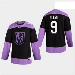 Men Golden Knights 9 Cody Glass Hockey Fights Cancer Practice Jersey