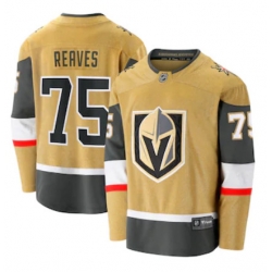 Men Vegas Golden Knights Ryan Reaves Fanatics Branded Gold 2020 21 Alternate Premier Breakaway Player Jersey