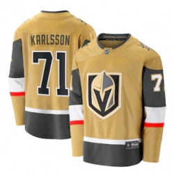 Men Vegas Golden Knights William Karlsson Fanatics Branded Gold 2020 21 Alternate Premier Breakaway Player Jersey