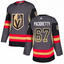 Mens Adidas Vegas Golden Knights 67 Max Pacioretty Authentic Black Drift Fashion NHL Jersey 