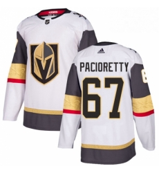 Mens Adidas Vegas Golden Knights 67 Max Pacioretty Authentic White Away NHL Jersey 