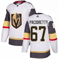 Mens Adidas Vegas Golden Knights 67 Max Pacioretty Authentic White Away NHL Jersey 