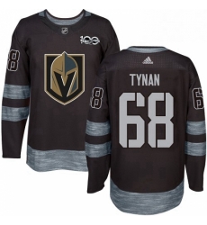 Mens Adidas Vegas Golden Knights 68 TJ Tynan Authentic Black 1917 2017 100th Anniversary NHL Jersey 