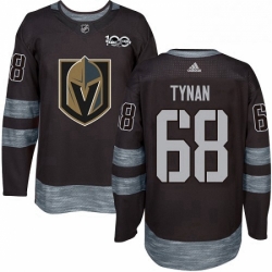 Mens Adidas Vegas Golden Knights 68 TJ Tynan Authentic Black 1917 2017 100th Anniversary NHL Jersey 