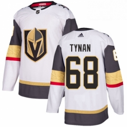 Mens Adidas Vegas Golden Knights 68 TJ Tynan Authentic White Away NHL Jersey 
