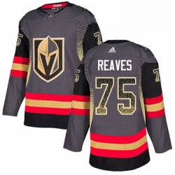 Mens Adidas Vegas Golden Knights 75 Ryan Reaves Authentic Black Drift Fashion NHL Jersey 