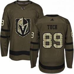 Mens Adidas Vegas Golden Knights 89 Alex Tuch Authentic Green Salute to Service NHL Jersey 