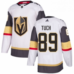 Mens Adidas Vegas Golden Knights 89 Alex Tuch Authentic White Away NHL Jersey 