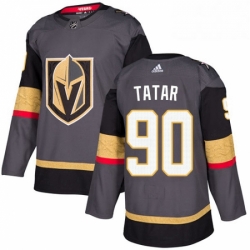 Mens Adidas Vegas Golden Knights 90 Tomas Tatar Authentic Gray Home NHL Jersey 