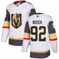 Mens Adidas Vegas Golden Knights 92 Tomas Nosek Authentic White Away NHL Jersey 