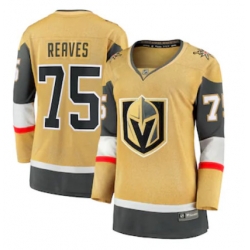 Women Vegas Golden Knights Ryan Reaves Fanatics Branded Gold 2020 21 Alternate Premier Breakaway Player Jersey