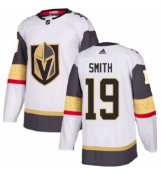 Womens Adidas Vegas Golden Knights 19 Reilly Smith Authentic White Away NHL Jersey 