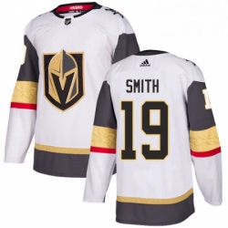 Womens Adidas Vegas Golden Knights 19 Reilly Smith Authentic White Away NHL Jersey 