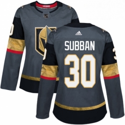 Womens Adidas Vegas Golden Knights 30 Malcolm Subban Authentic Gray Home NHL Jersey 