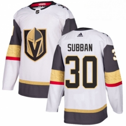 Womens Adidas Vegas Golden Knights 30 Malcolm Subban Authentic White Away NHL Jersey 