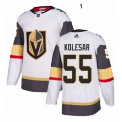 Womens Adidas Vegas Golden Knights 55 Keegan Kolesar Authentic White Away NHL Jersey 