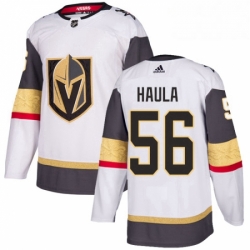 Womens Adidas Vegas Golden Knights 56 Erik Haula Authentic White Away NHL Jersey 