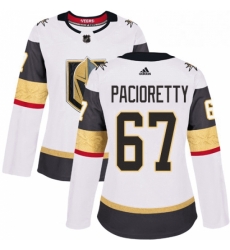 Womens Adidas Vegas Golden Knights 67 Max Pacioretty Authentic White Away NHL Jersey 