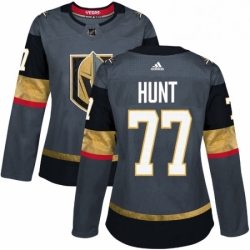 Womens Adidas Vegas Golden Knights 77 Brad Hunt Authentic Gray Home NHL Jersey 