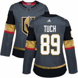 Womens Adidas Vegas Golden Knights 89 Alex Tuch Authentic Gray Home NHL Jersey 