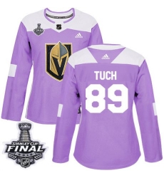 womens alex tuch vegas golden knights jersey purple adidas 89 nhl 2018 stanley cup final authentic fights cancer practice