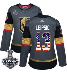 womens brendan leipsic vegas golden knights jersey gray adidas 13 nhl 2018 stanley cup final authentic usa flag fashion