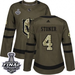 womens clayton stoner vegas golden knights jersey green adidas 4 nhl 2018 stanley cup final authentic salute to service