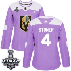 womens clayton stoner vegas golden knights jersey purple adidas 4 nhl 2018 stanley cup final authentic fights cancer practice