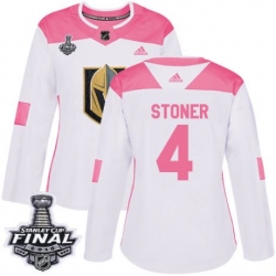 womens clayton stoner vegas golden knights jersey white pink adidas 4 nhl 2018 stanley cup final authentic fashion