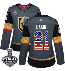 womens cody eakin vegas golden knights jersey gray adidas 21 nhl 2018 stanley cup final authentic usa flag fashion
