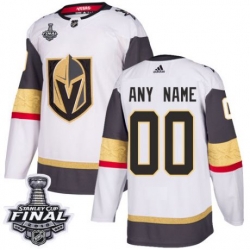 womens customized vegas golden knights jersey white adidas nhl away 2018 stanley cup final authentic