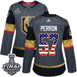 womens david perron vegas golden knights jersey gray adidas 57 nhl 2018 stanley cup final authentic usa flag fashion