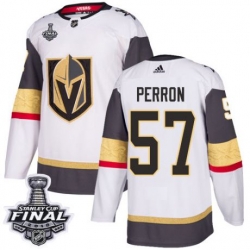 womens david perron vegas golden knights jersey white adidas 57 nhl away 2018 stanley cup final authentic