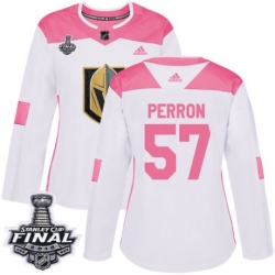 womens david perron vegas golden knights jersey white pink adidas 57 nhl 2018 stanley cup final authentic fashion