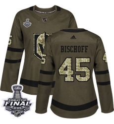 womens jake bischoff vegas golden knights jersey green adidas 45 nhl 2018 stanley cup final authentic salute to service