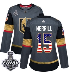 womens jon merrill vegas golden knights jersey gray adidas 15 nhl 2018 stanley cup final authentic usa flag fashion