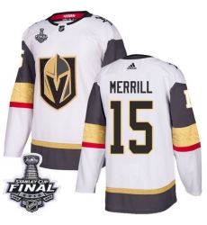 womens jon merrill vegas golden knights jersey white adidas 15 nhl away 2018 stanley cup final authentic