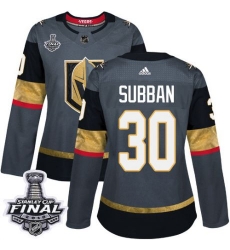 womens malcolm subban vegas golden knights jersey gray adidas 30 nhl home 2018 stanley cup final authentic