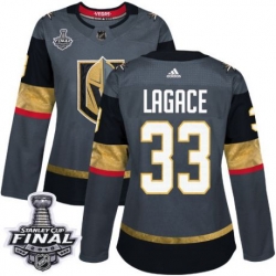 womens maxime lagace vegas golden knights jersey gray adidas 33 nhl home 2018 stanley cup final authentic