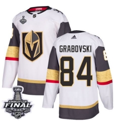 womens mikhail grabovski vegas golden knights jersey white adidas 84 nhl away 2018 stanley cup final authentic