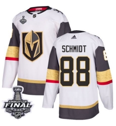 womens nate schmidt vegas golden knights jersey white adidas 88 nhl away 2018 stanley cup final authentic