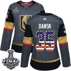 womens oscar dansk vegas golden knights jersey gray adidas 35 nhl 2018 stanley cup final authentic usa flag fashion