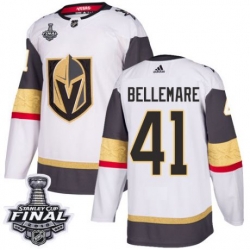 womens pierre edouard bellemare vegas golden knights jersey white adidas 41 nhl away 2018 stanley cup final authentic