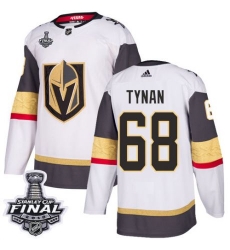 womens tj tynan vegas golden knights jersey white adidas 68 nhl away 2018 stanley cup final authentic