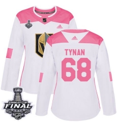 womens tj tynan vegas golden knights jersey white pink adidas 68 nhl 2018 stanley cup final authentic fashion