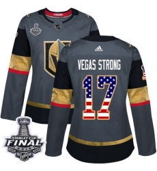 womens vegas strong vegas golden knights jersey gray adidas 17 nhl 2018 stanley cup final authentic usa flag fashion