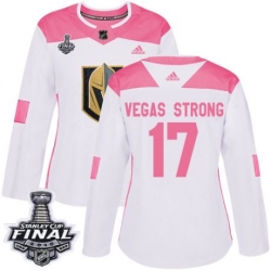 womens vegas strong vegas golden knights jersey white pink adidas 17 nhl 2018 stanley cup final authentic fashion