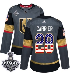 womens william carrier vegas golden knights jersey gray adidas 28 nhl 2018 stanley cup final authentic usa flag fashion