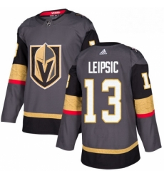 Youth Adidas Vegas Golden Knights 13 Brendan Leipsic Authentic Gray Home NHL Jersey 